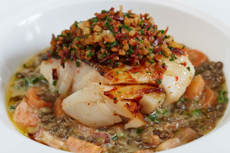 Cod with Lentils Recipe Great British Chefs