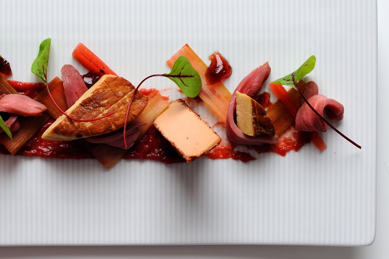 Foie Gras Recipe With Rhubarb & Duck Breast Great British Chefs