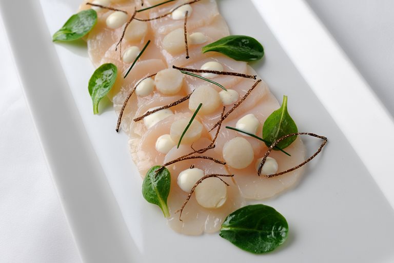 Scallop Carpaccio Recipe & Truffle Vinaigrette Great British Chefs