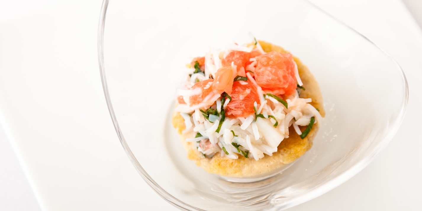Crab Recipe With Pink Grapefruit & Mint Salad Great