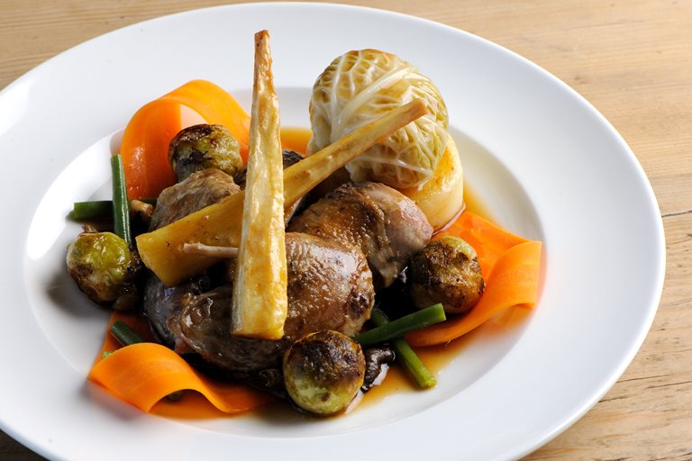 Partridge, Vegetables & Tarragon Jus Recipe Great British Chefs
