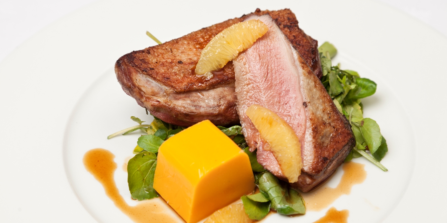 Duck Crowns, Butternut Squash, Bigarade Sauce Great British Chefs