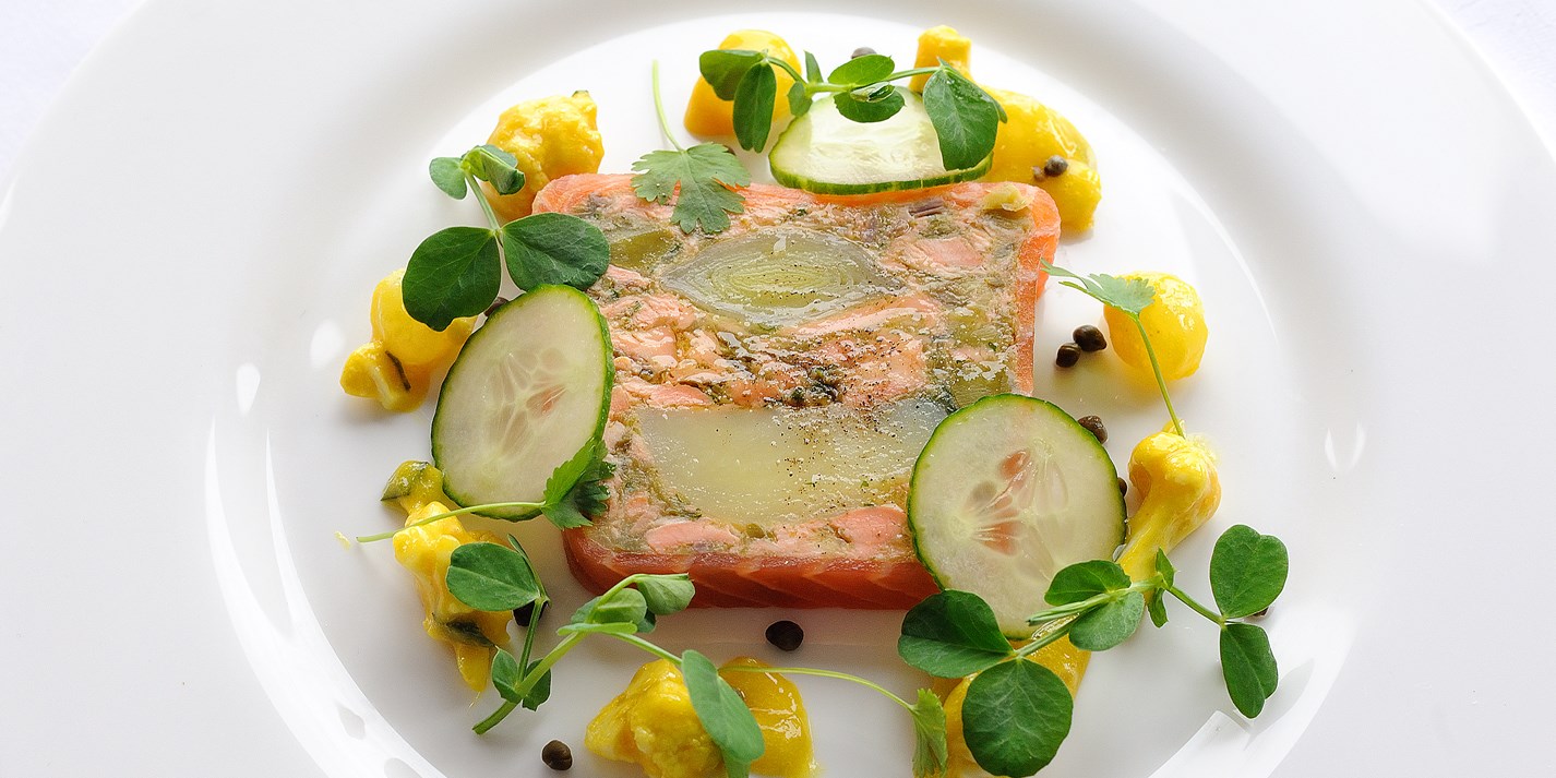 Salmon Terrine With Leeks & Confit Potatoes Great British Chefs