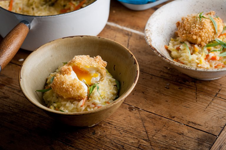 Bubble and Squeak Risotto Recipe Great British Chefs