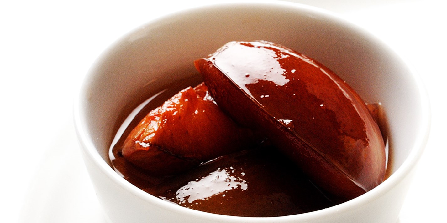 Poached Plums Recipe Great British Chefs