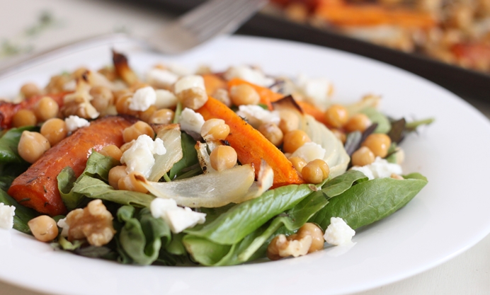 Roasted Carrot And Chickpea Salad Recipe Great British Chefs