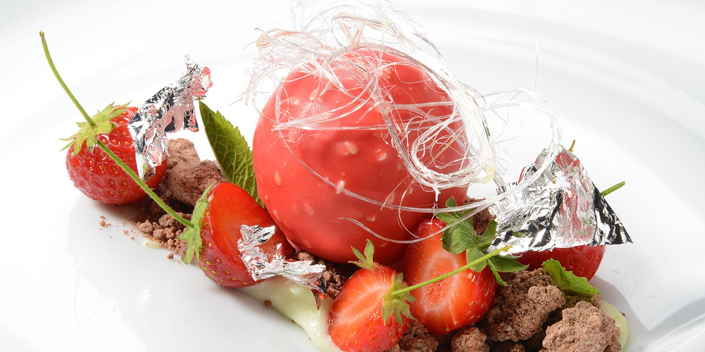 Strawberries and Cream with Mint Recipe Great British Chefs