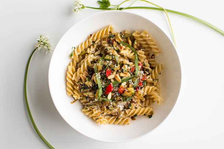 Fusilli with Wild Garlic Recipe Great British Chefs