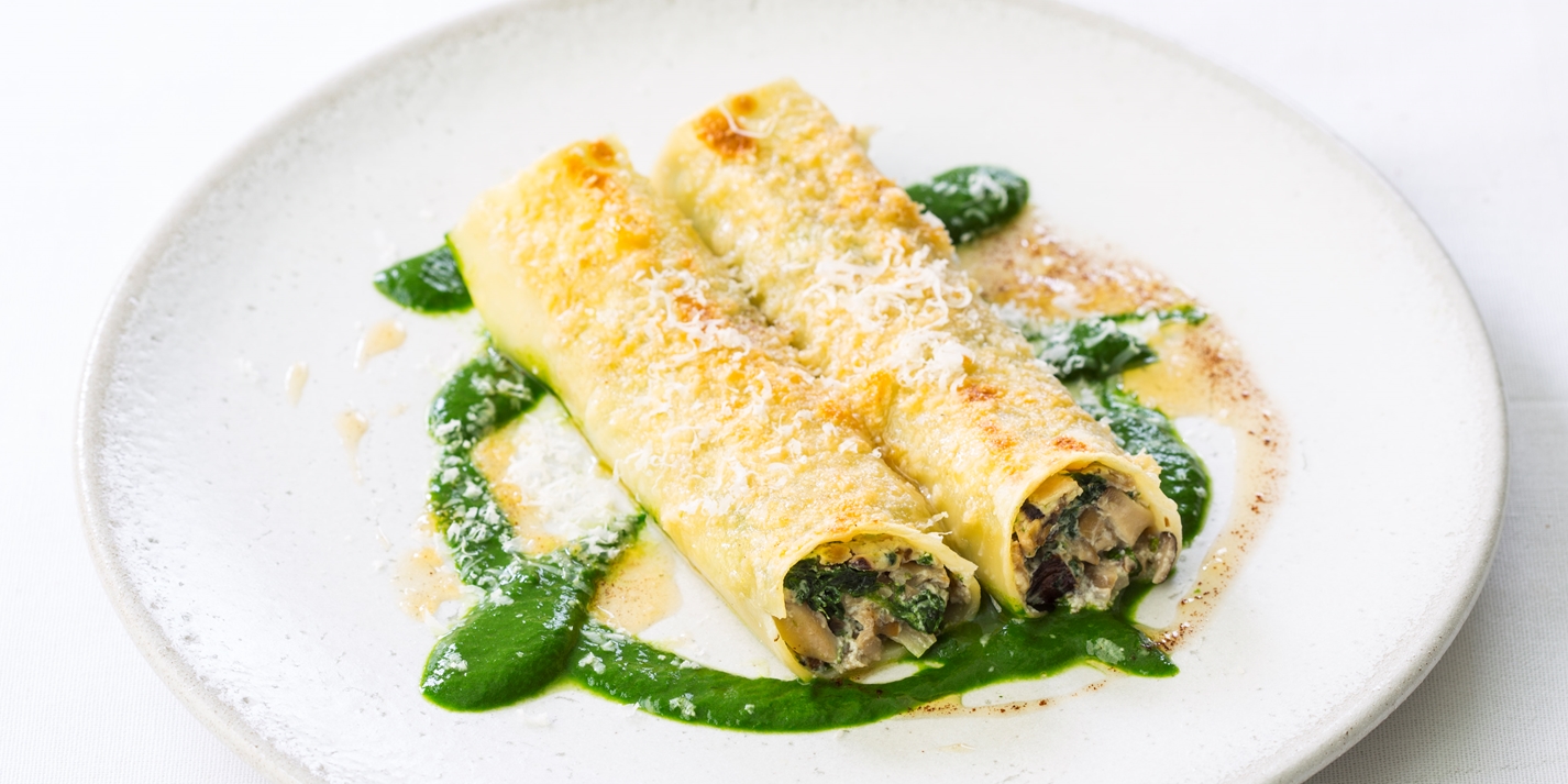 Mushroom and Ricotta Cannelloni Recipe - Great British Chefs