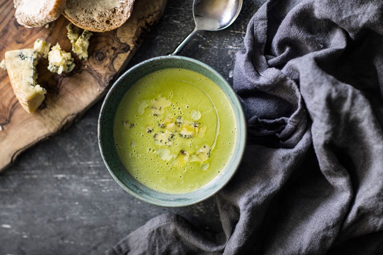 Broccoli and Stilton Soup Recipe Great British Chefs