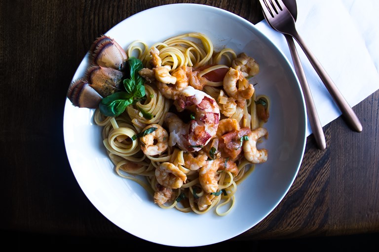 Lobster Linguine Recipe with Prawns - Great British Chefs
