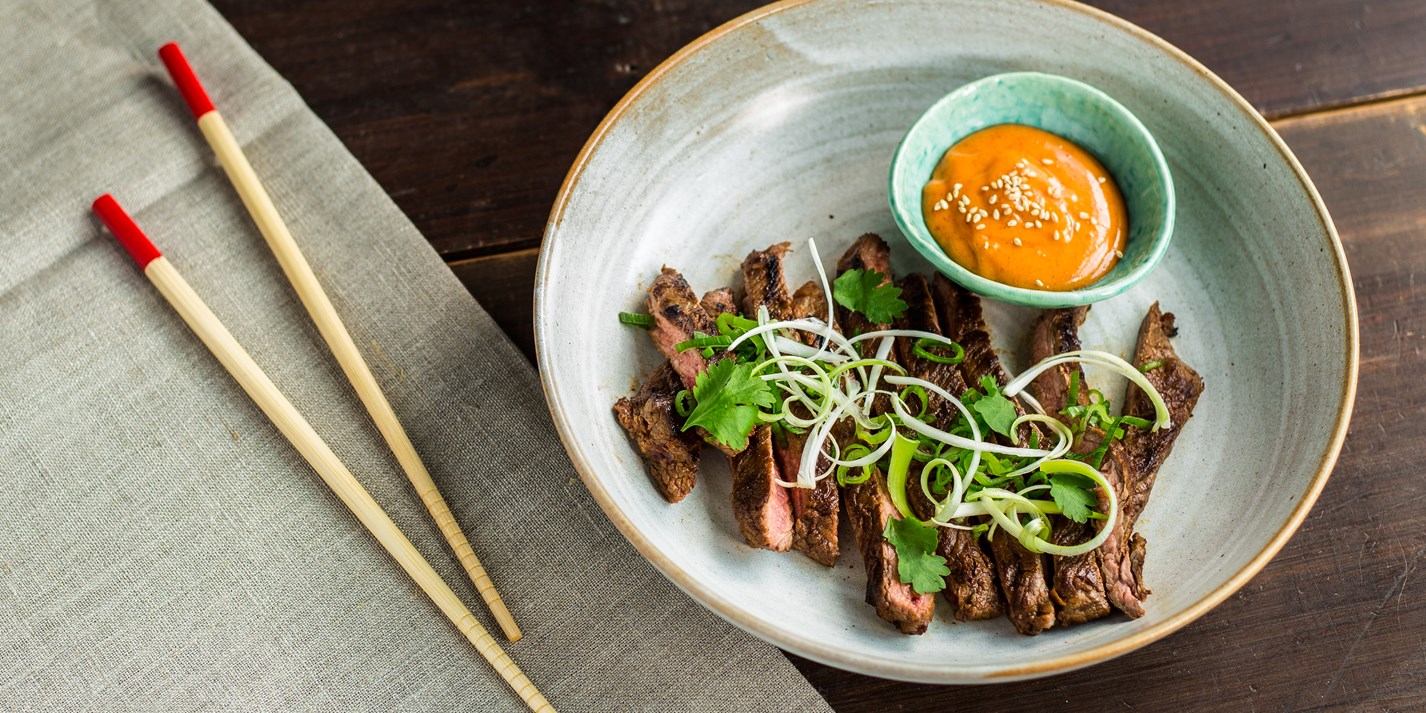 KoreanStyle Barbecued Skirt Steak Recipe Great British Chefs