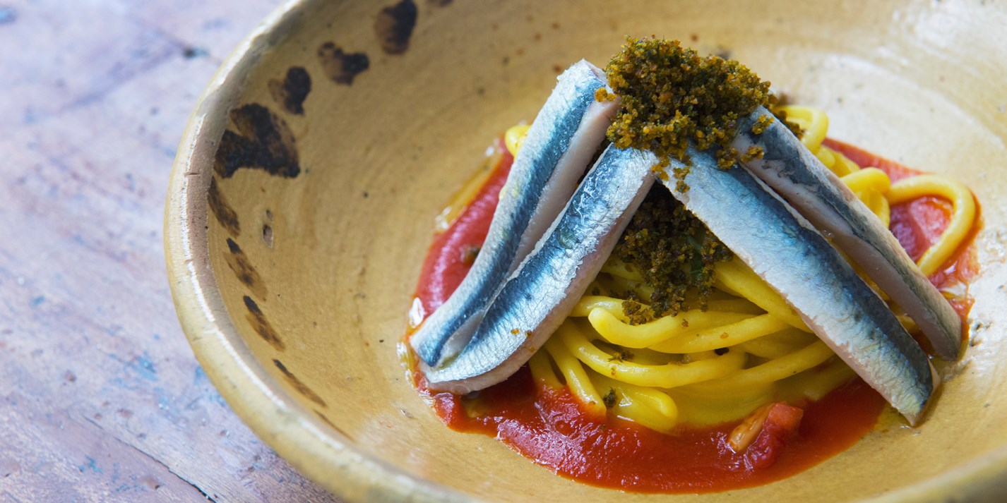 Spaghetti with Sardines Recipe Great Italian Chefs
