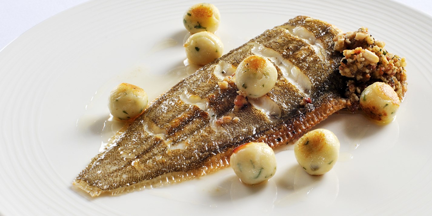 Dover Sole & Tarragon Stuffing, Potato Dumplings Great British Chefs