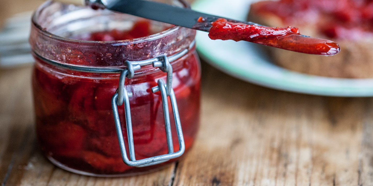 NoCook Strawberry Jam Recipe Great British Chefs