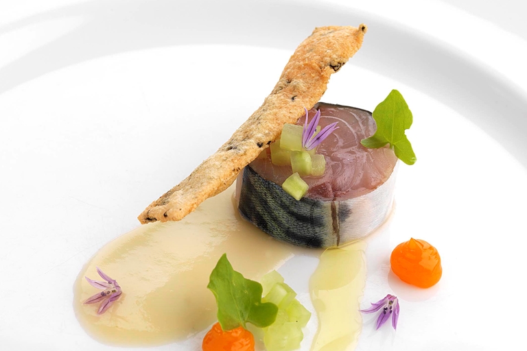 Mackerel Recipe With Seaweed Cracker Great British Chefs