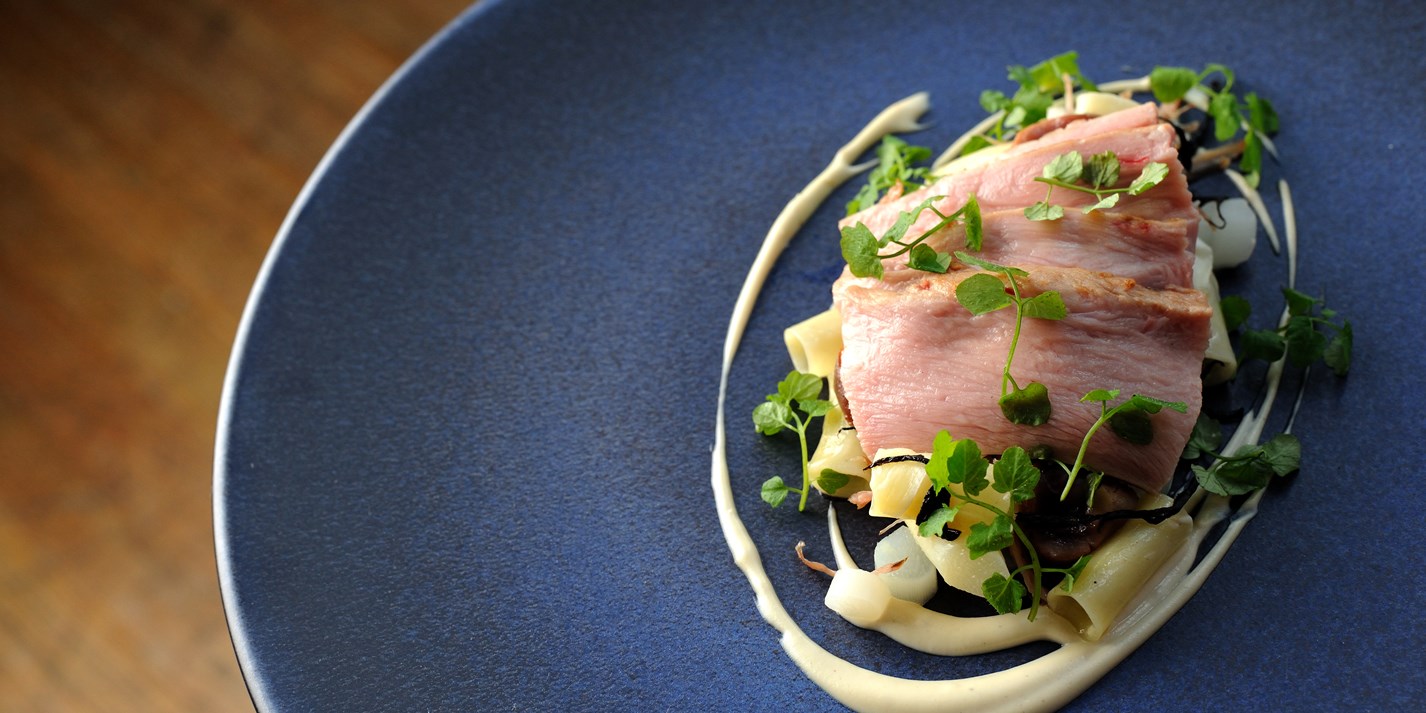 Veal Recipe with White Asparagus and Macaroni Great British Chefs