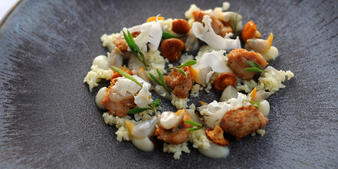 Veal Sweetbreads Recipe with Cauliflower Couscous Great British Chefs