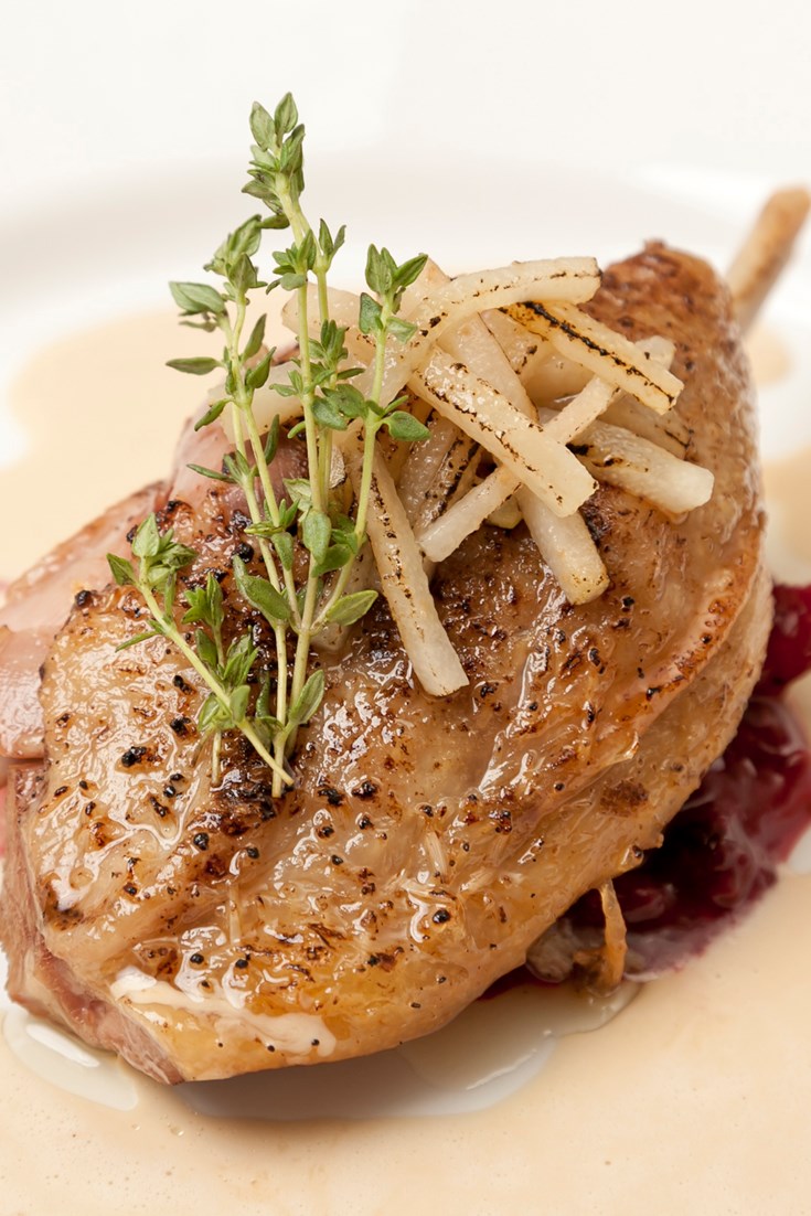 Duck Confit Recipe, Cabbage & Peppercorn Sauce Great British Chefs