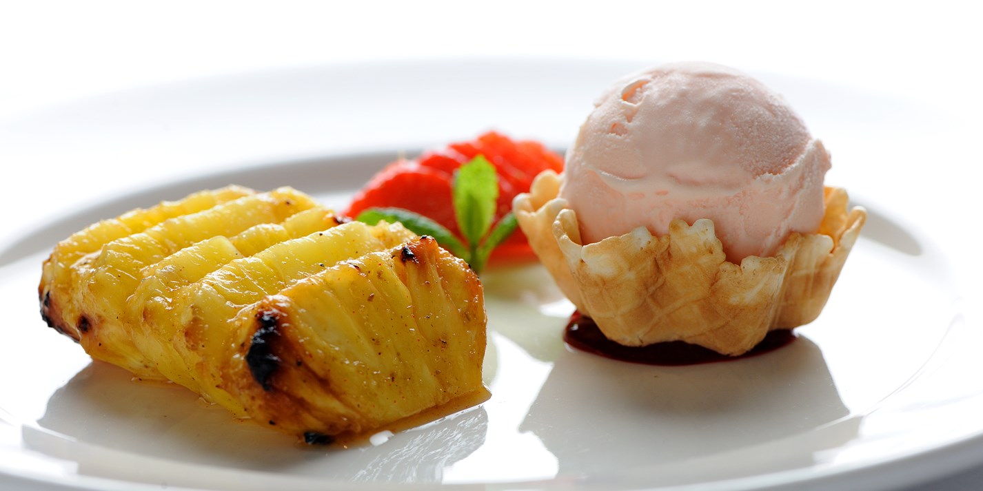 Tandoori Ananas With Rose Ice Cream Great British Chefs