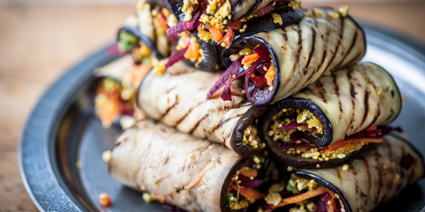 Aubergine Roll Recipe Great British Chefs