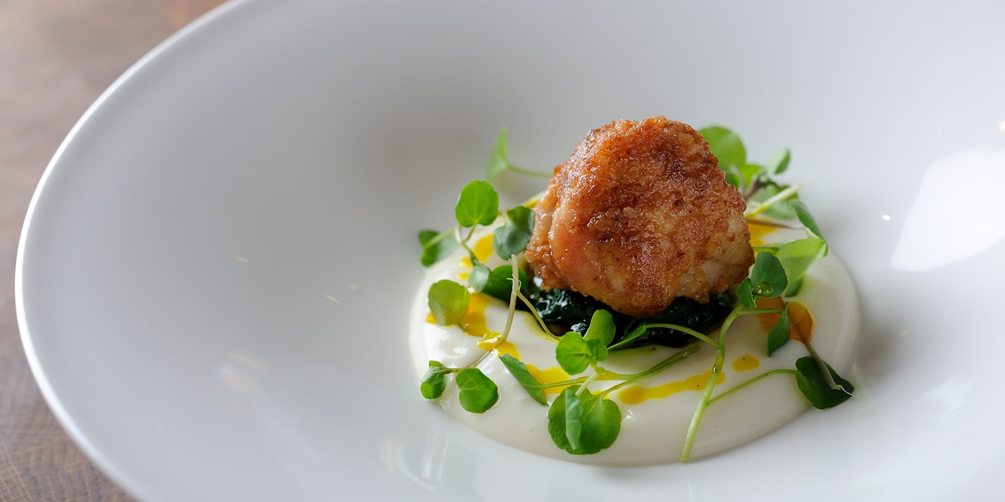 Veal Sweetbread Recipe, Parsnip Air & Curry Oil - Great British Chefs