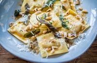 Oxtail Ravioli Recipe with Celeriac - Great British Chefs