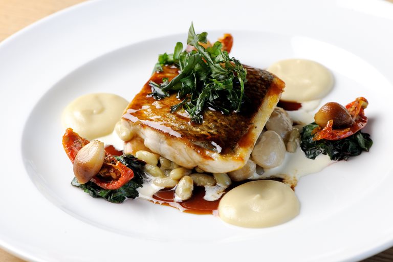 Sea Bass with Jerusalem Artichoke Recipe - Great British Chefs