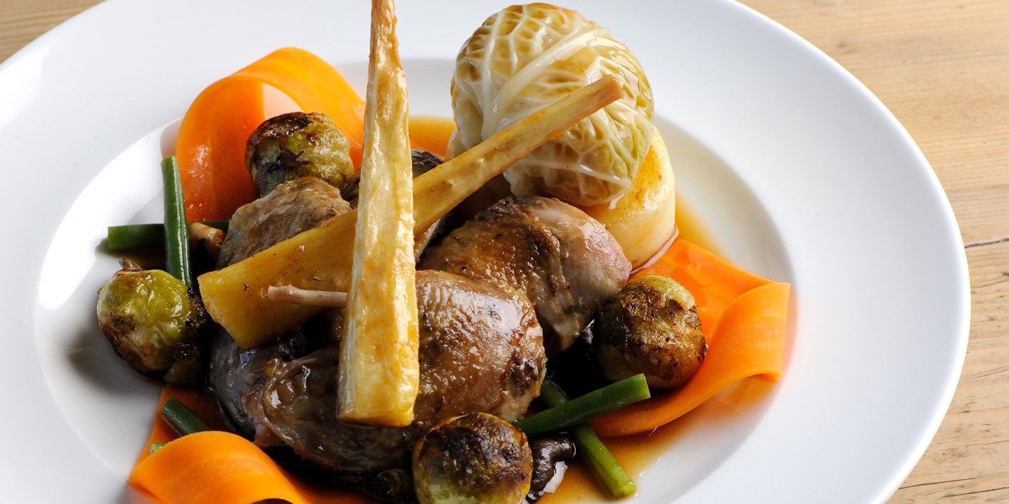 Partridge, Vegetables & Tarragon Jus Recipe Great
