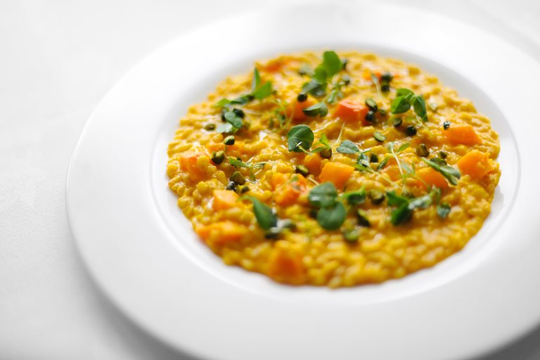 Spelt, Barley, Squash and Carrot Risotto - Great British Chefs