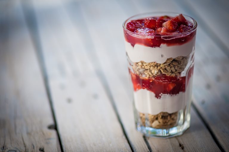 Breakfast Strawberry Sundae Recipe - Great British Chefs