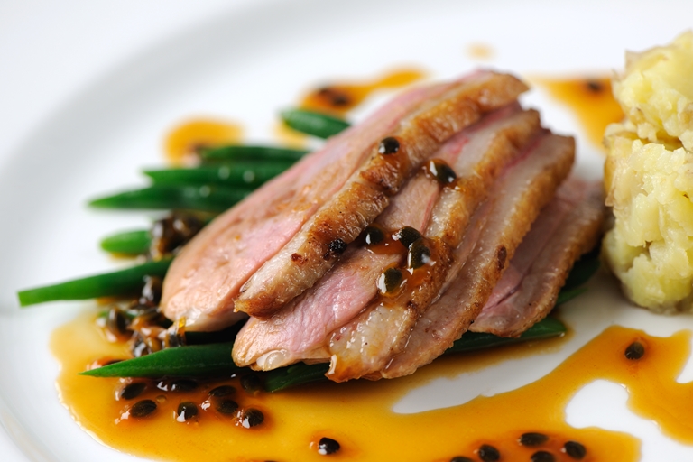 Duck Breast Recipe With Passion Fruit Sauce Great British Chefs