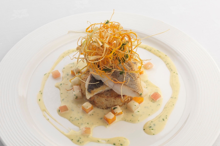 Sea Bass Fillet With Coriander & Vanilla Sauce - Great 