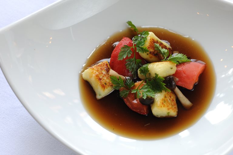 Mushroom Consommé Recipe With Gnocchi  Great British Chefs