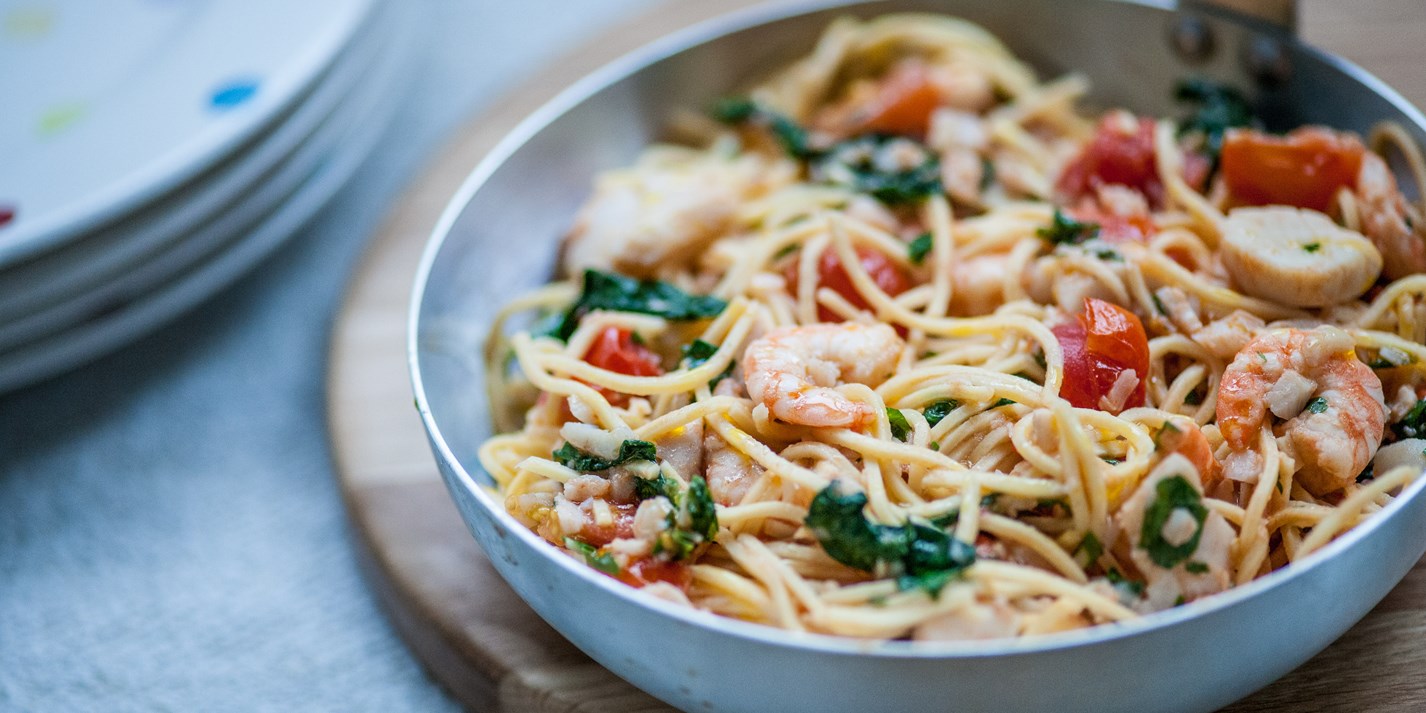 Seafood Spaghetti Recipe Kids Recipes Great British Chefs