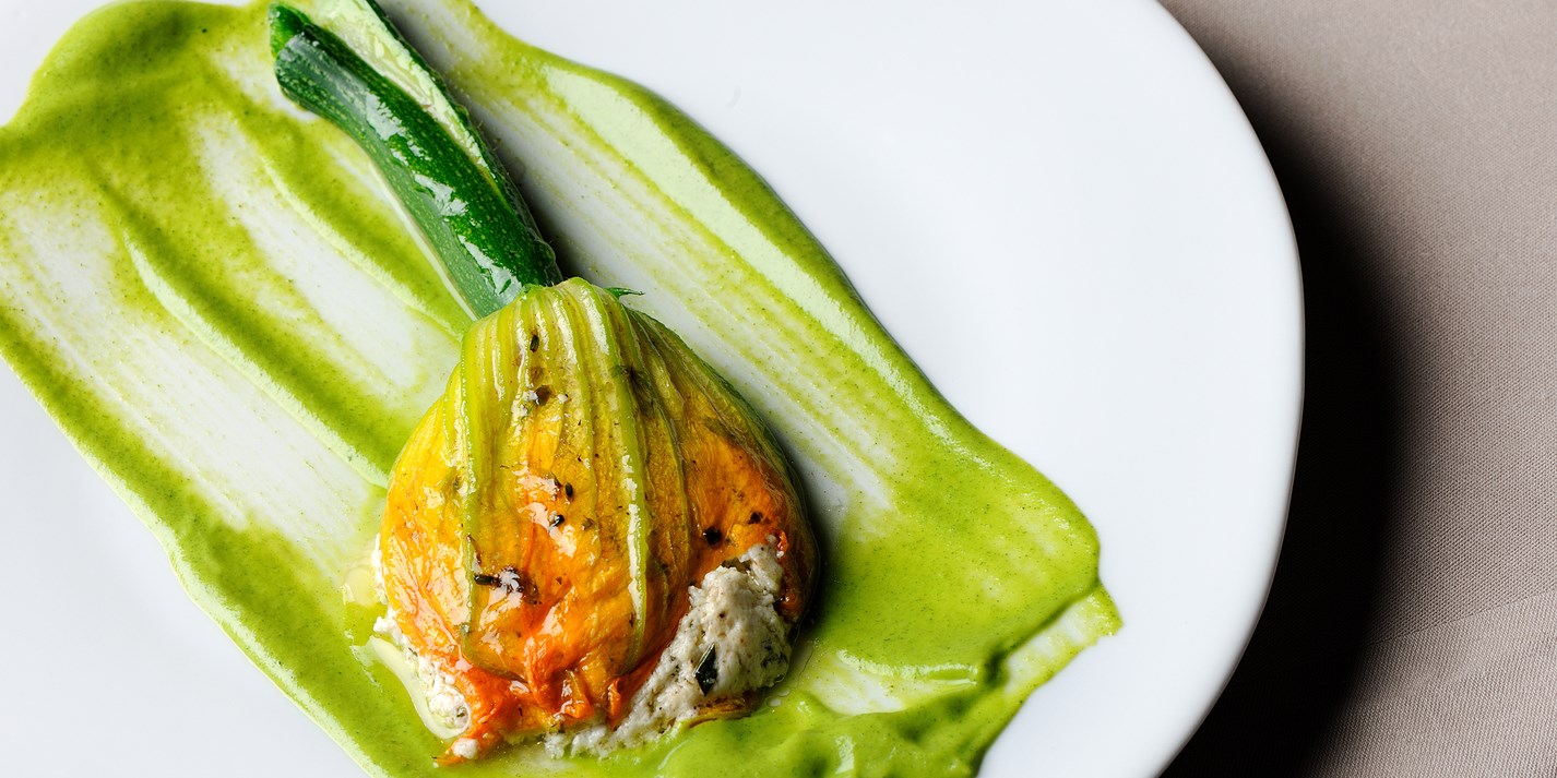 Courgette Flower Recipe With Goats Cheese Great British Chefs