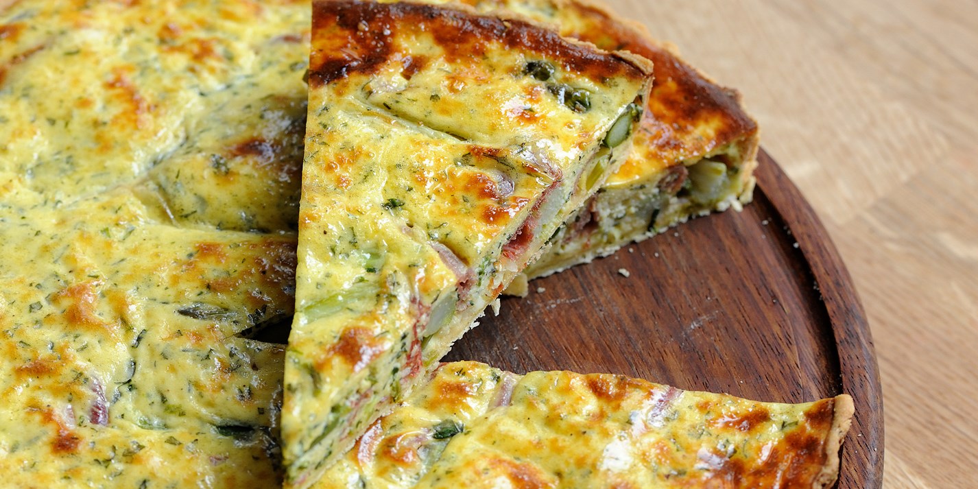Asparagus Quiche Recipe With Chervil Great British Chefs