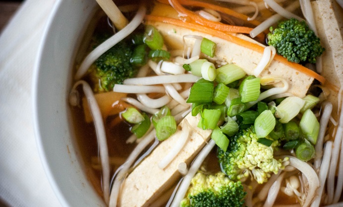 Vegetarian hot and sour soup recipe - Great British Chefs