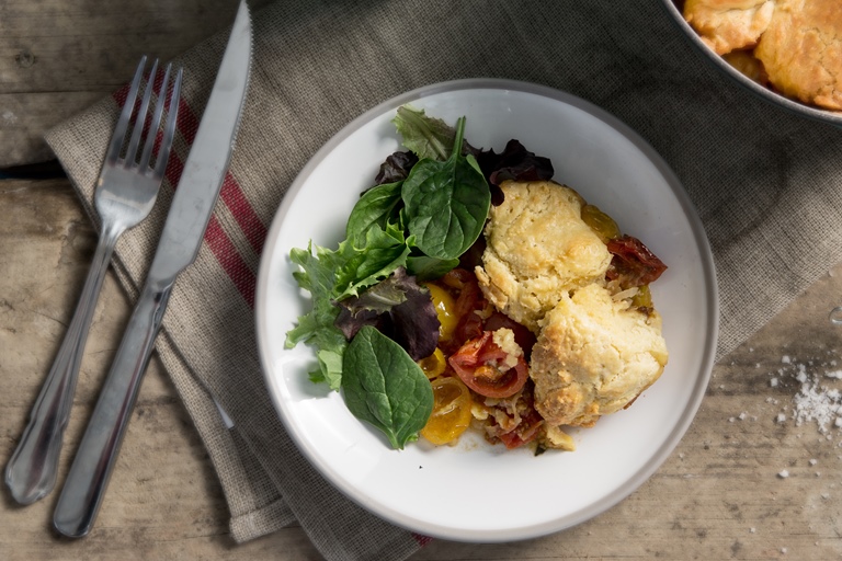 Red Tomato Cobbler Recipe - Great British Chefs