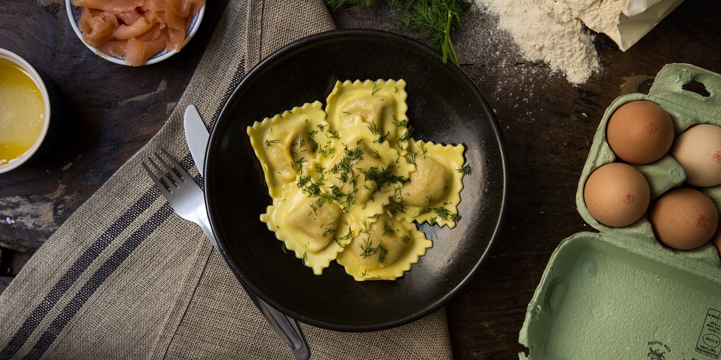 Prawn and Smoked Salmon Ravioli Recipe Great British Chefs