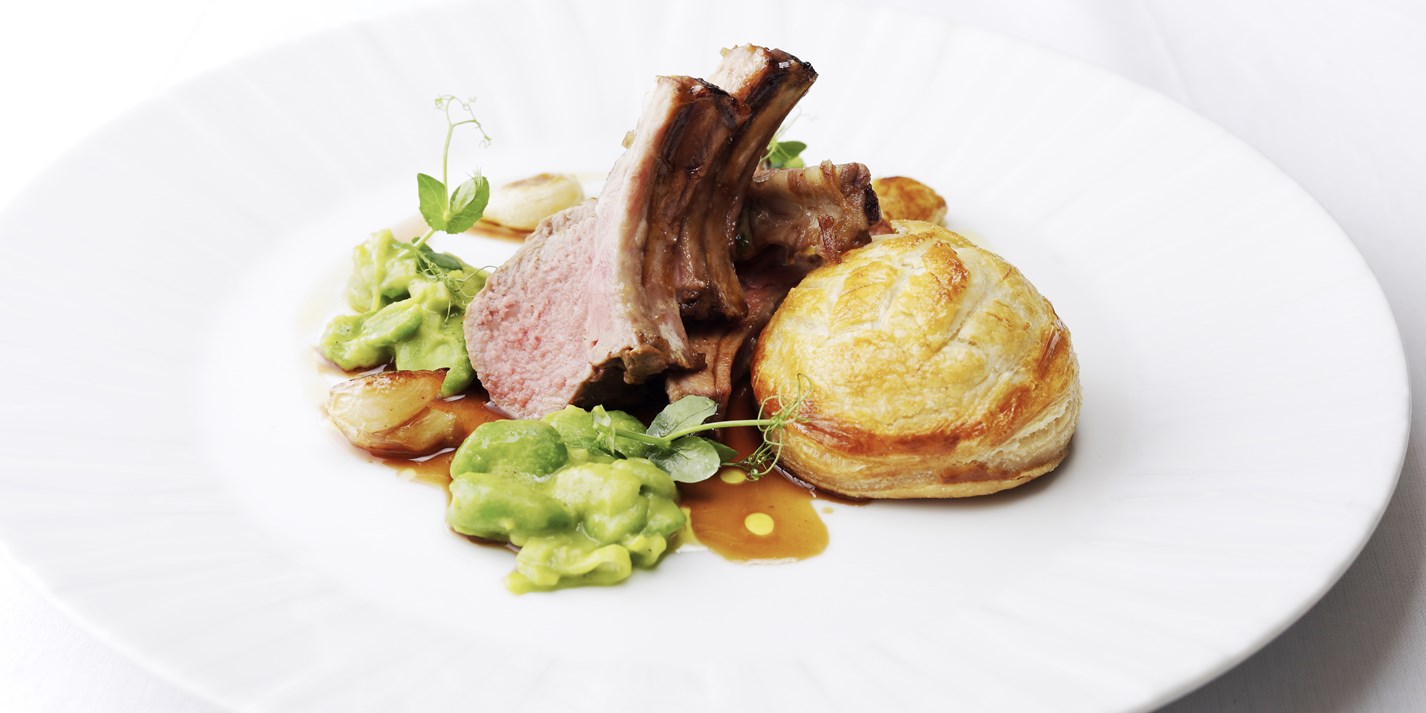 Rack Of Lamb With Sweetbread Pie Recipe Great British Chefs