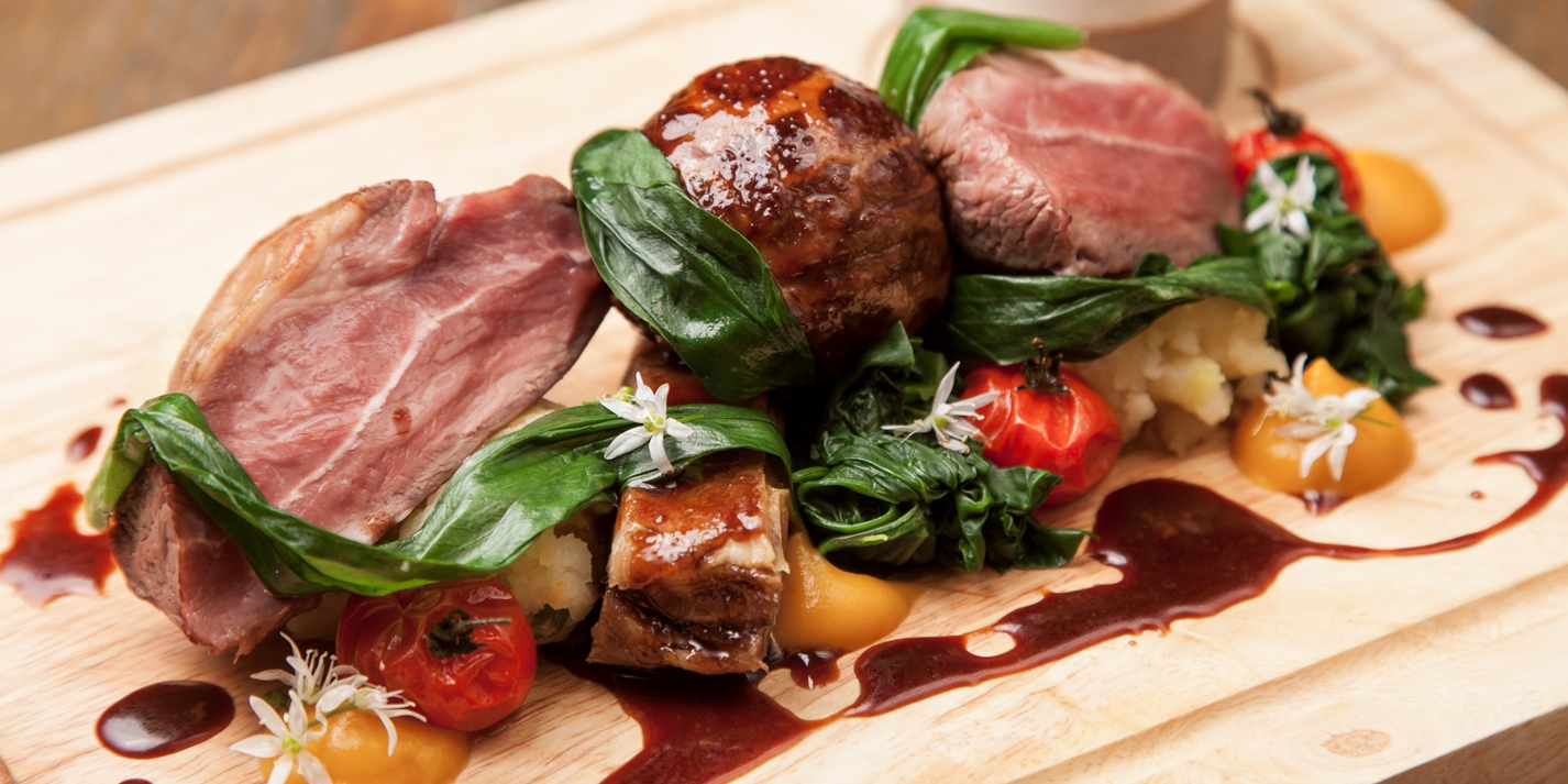 Lamb `Mixed Grill` with Wild Garlic and Gravy Recipe Great British Chefs