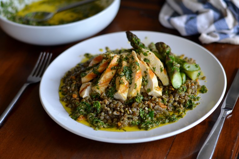 Chicken And Lentil Salad Recipe Great British Chefs