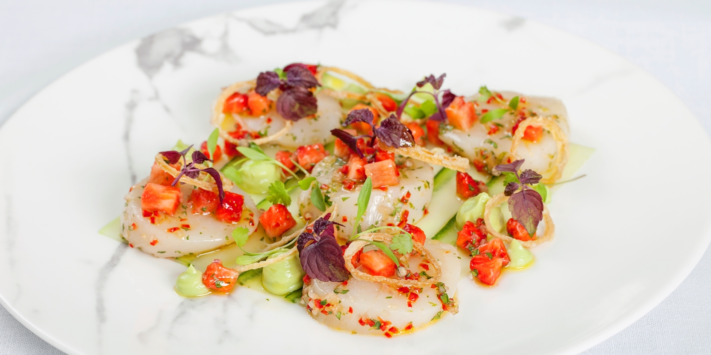 Scallop and Strawberry Ceviche Recipe Great British Chefs