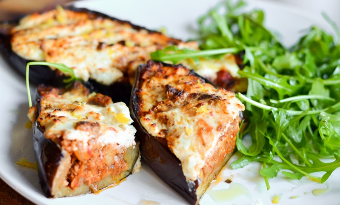 Quorn Ragu-Stuffed Aubergine Recipe - Great British Chefs