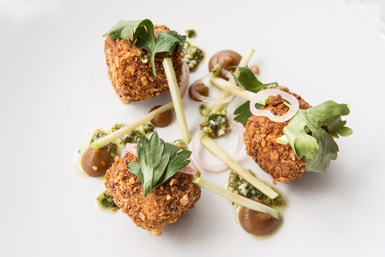 Crispy Pig's Head with Apple Recipe - Great British Chefs