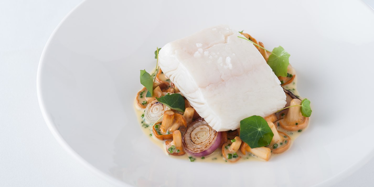 Halibut Poached in White Wine Recipe Great British Chefs