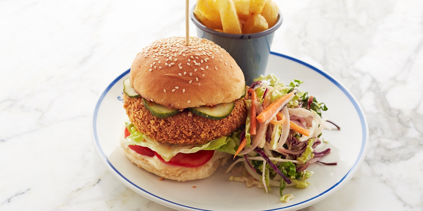 Curried Chickpea Veggie Burger Recipe - Great British Chefs