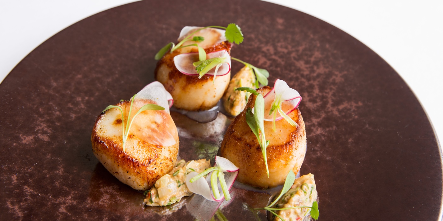 Scallops, Radish, Peanut and Lime Recipe - Great British Chefs