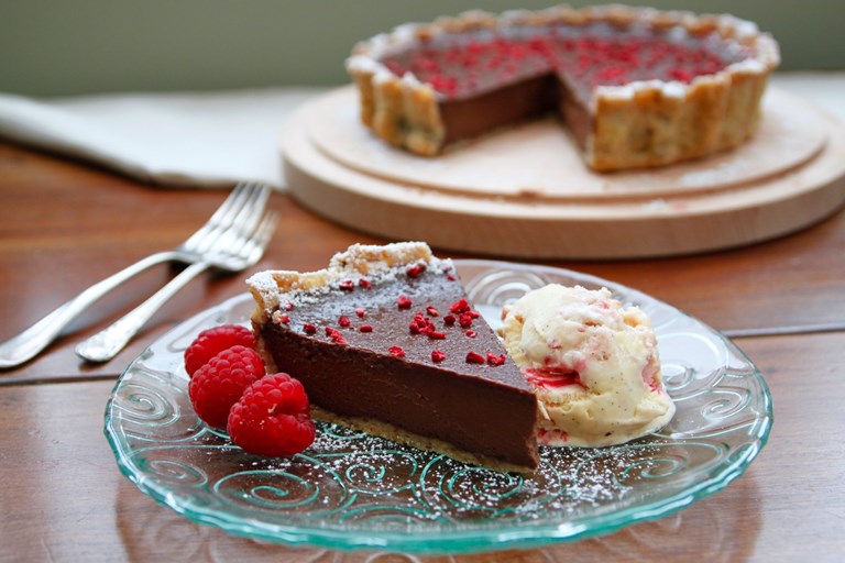 Dark Chocolate And Hazelnut Tart Recipe Great British Chefs